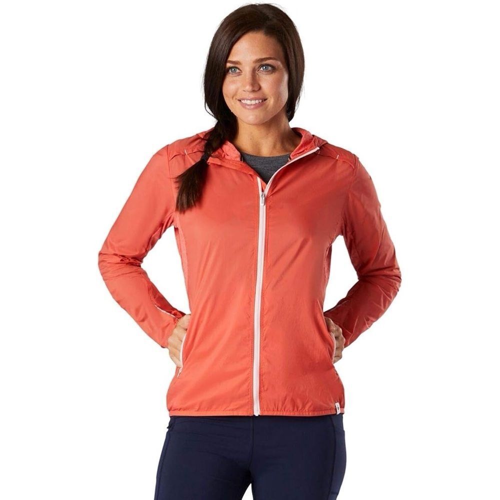 Smartwool Orange Ski & Snow Jacket with Hood and Relaxed Fit